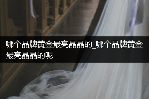 哪个品牌黄金最亮晶晶的_哪个品牌黄金最亮晶晶的呢